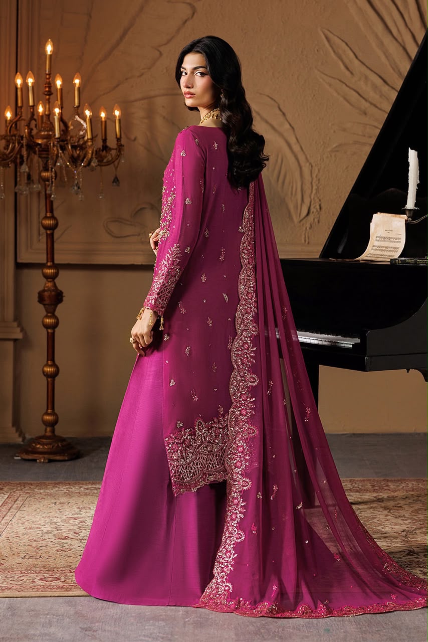 Emaan Adeel Luxury Embroidered Chiffon 3-Piece Suit
