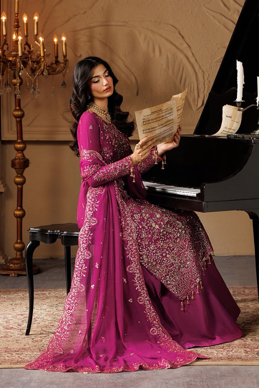 Emaan Adeel Luxury Embroidered Chiffon 3-Piece Suit