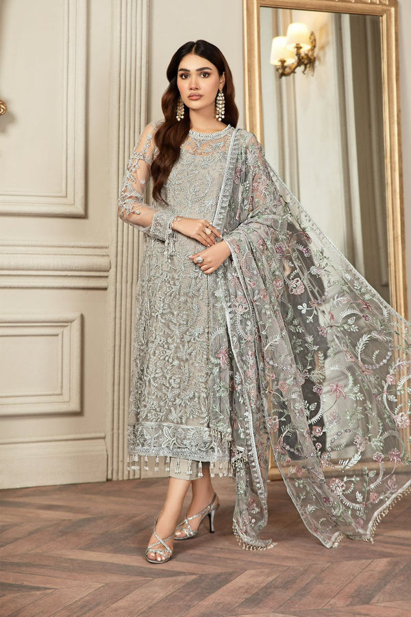 Zarif Luxury Embroidered Net Suit