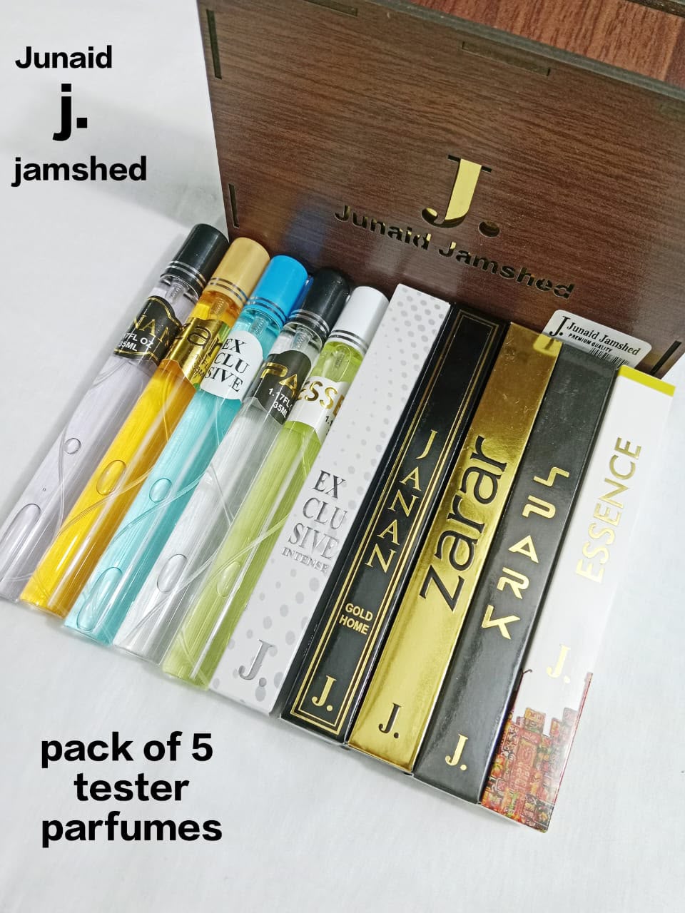 J. Tester Perfume Gift Set – 5 Piece Collection | 35ml Each