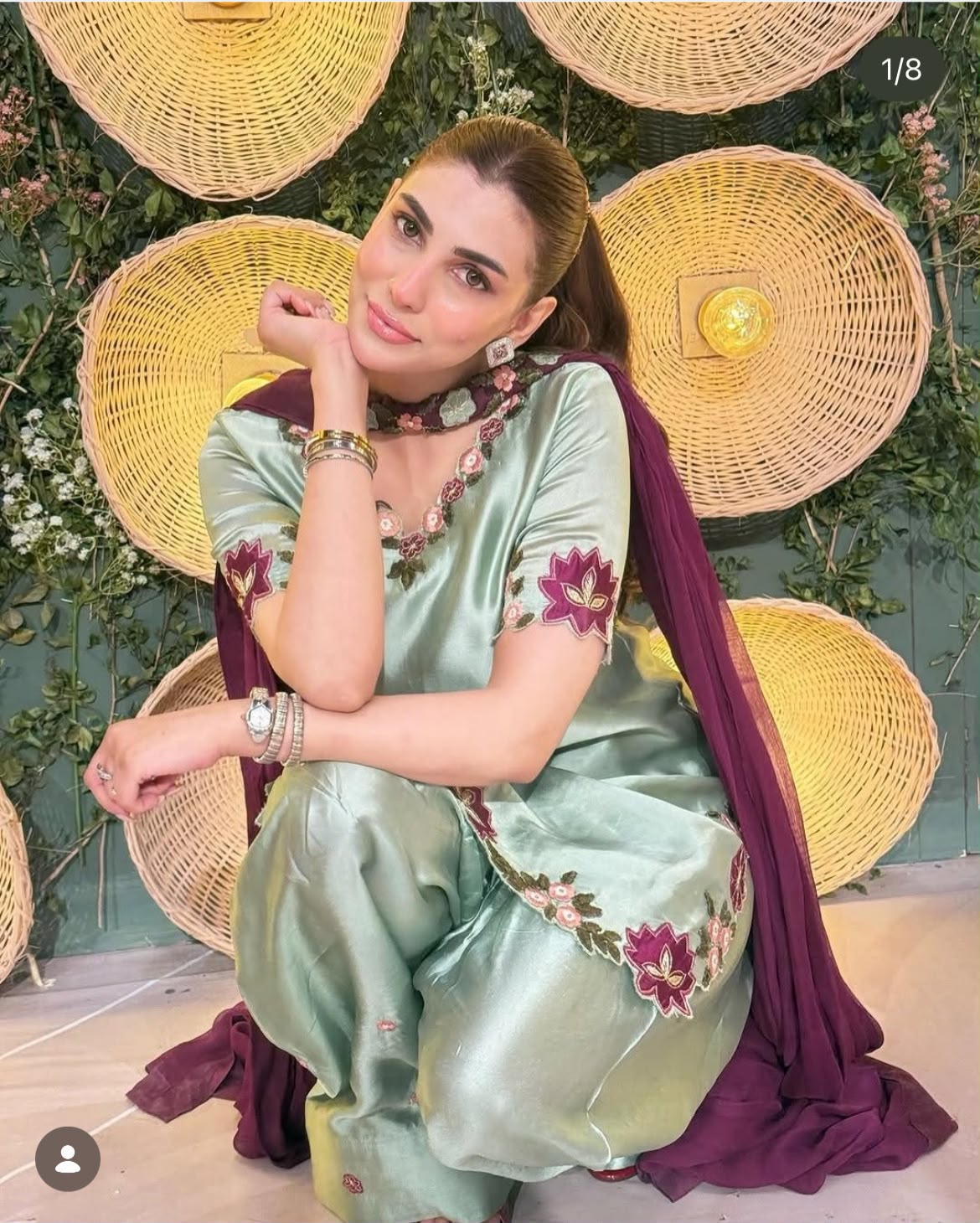 Murk Premium Shamoz Silk Embroidered 3PC Suit