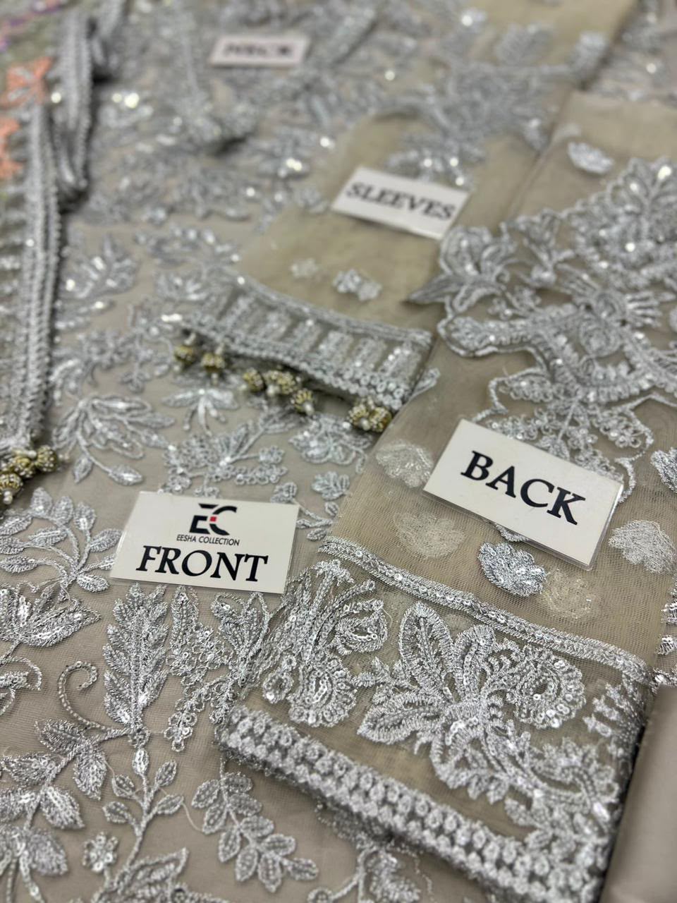 Zarif Luxury Embroidered Net Suit