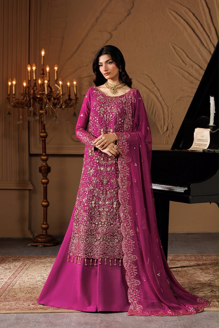 Emaan Adeel Luxury Embroidered Chiffon 3-Piece Suit